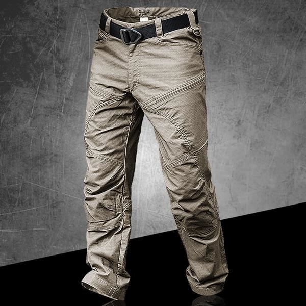 FENG Pantalon Militaire Camouflage Homme – Multi-Poches, Respirant, Imperméable, Tactique Pour Chasse, Randonnée, Airsoft