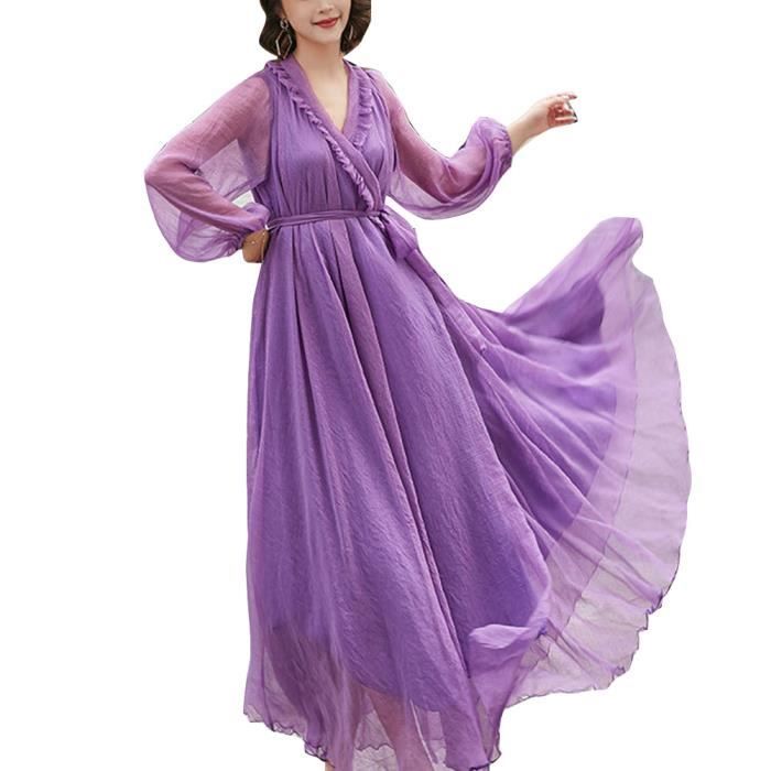 Robe longue hotsell mousseline bohème