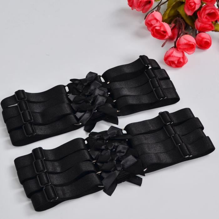 Jarretière Réglable En Cuir Noir Avec Chaînes - Style Gothique, Parfaite Pour Fêtes ! - 13