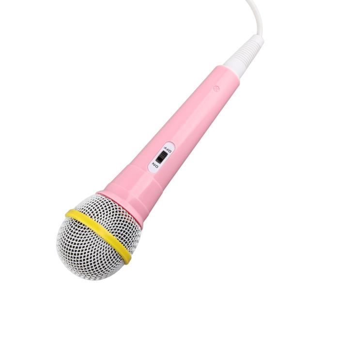 Microphone filaire pour enfants, prise jack 3,5 mm, microphone