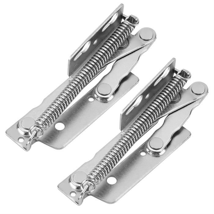 Charnière à ressort - QIILU - Acier Argent - 40 mm - Installation facile - Durable