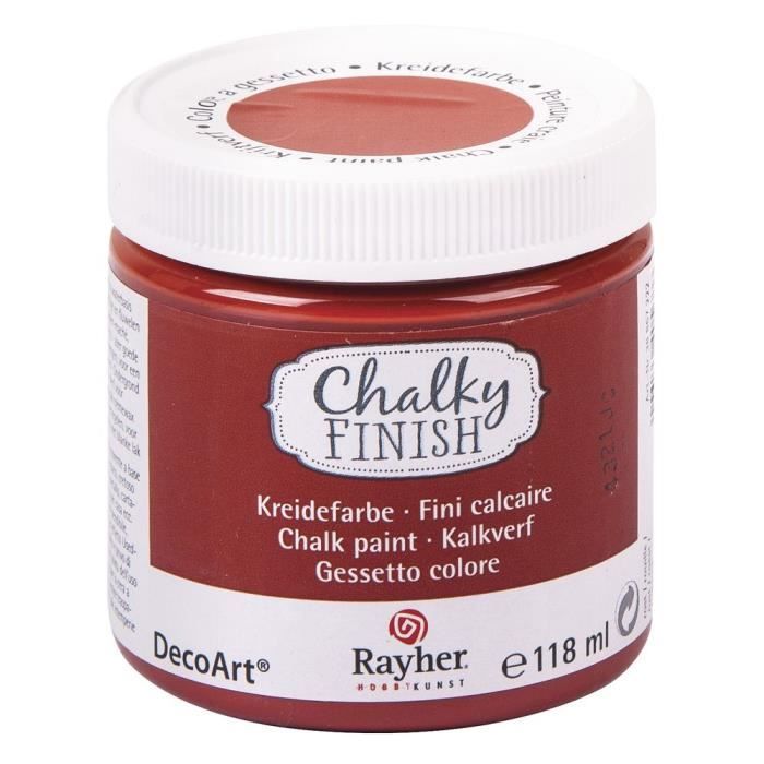 Peinture craie (Chalky Finish) - rouille - 118 ml - Rayher Marron