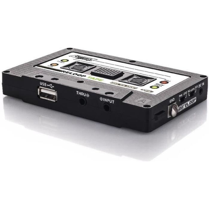 Convertisseur analogique-numérique - RELOOP - Tape - Enregistreur USB - Entrée Line/Phono - Look rétro