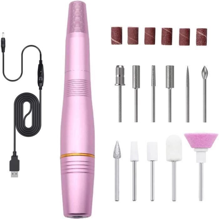 Ponceuse Ongles électrique Rechargeable Sans Fil Greenpower, Lime Multifonction Blanche