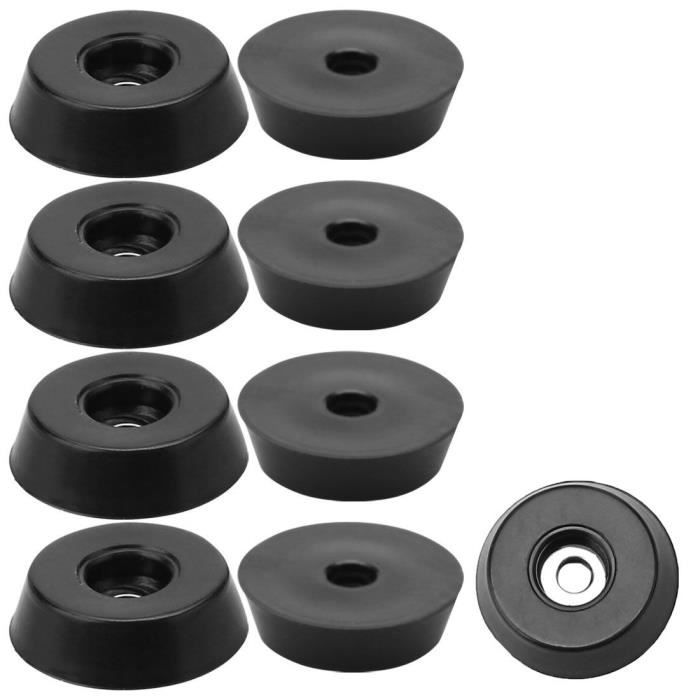 KICHOUSE Lot De 2 Pieds De Trampoline Avec Coussinets Caoutchouc – Remplacment Durable, Antidérapant, 19 Cm, Pour Extérieur
