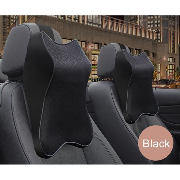 Oreillers de Cou Coussin Appui-tête Voiture Repose-Tête Cervical pour la  tête reposent Soutien de Cou Coussin Siège de Voiture -NOIR - Cdiscount