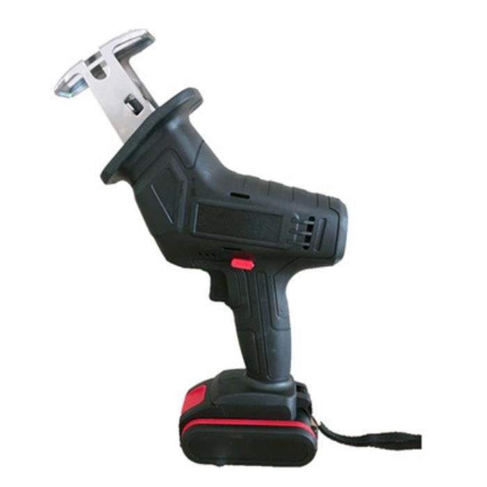 Scie Sabre Sans Fil 21V Avec 2 Batteries - 8 Vitesses Variables Jusqu'à 4000 Tr/min, Lumière LED, Changement De Lame Sans Outil