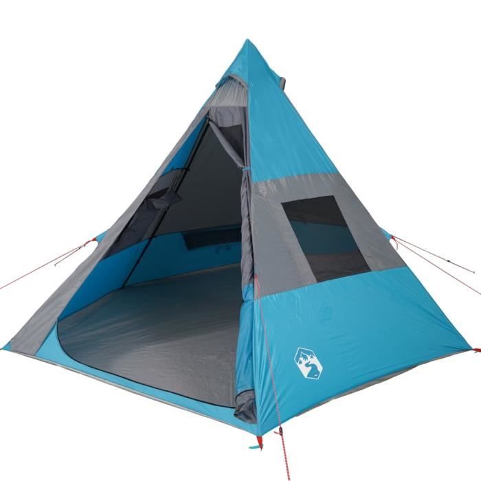 Tente De Camping VidaXL 5 Personnes - Imperméable Et Bleue - Neuve