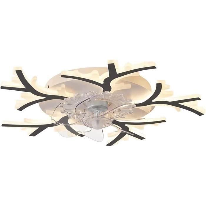 VOLISUN Ventilateur de Plafond avec Lumière et Télécommande, 6 Vitesses de vent et Ventilateur de Plafond avec Lumière Dimmable, Lampe de ventilateur Silencieux pour Chambre et Salon (Blanc, 50 cm VOLISUN Ventilateur de Plafond avec Lumière et Télécommande, 6 Vitesses de vent et Ventilateur de Plafond avec Lumière Dimmable, Lampe de ventilateur Silencieux pour Chambre et Salon (Blanc, 50 cm