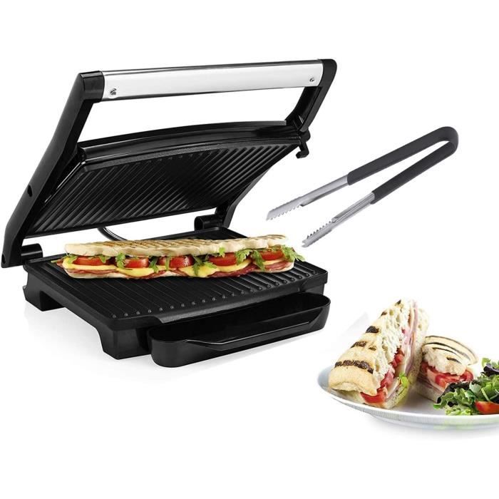 Pince à Barbecue Rotative 38 Cm - Acier Inoxydable, Avec Molette Pour Retourner Les Saucisses