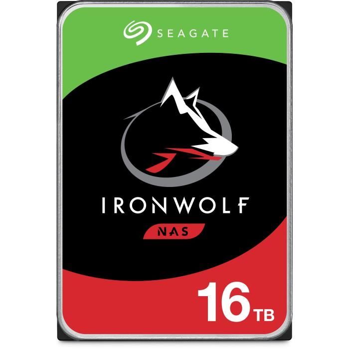 Seagate IronWolf ST16000VN001 Disque dur 16 To interne 3.5 SATA 6Gb/ 7200 toursmin mémoire tampon : 256 Mo - vue 3
