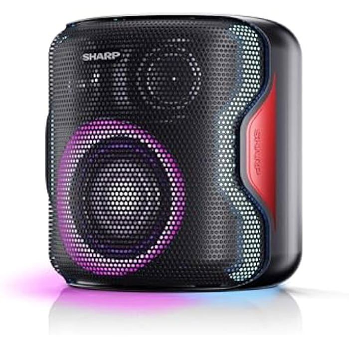 SHARP PS 921 BK SPEAKER BLUETOOTH PORTATILE TWS FLAC IPX5 GIOCO LUCE LED RGB NERO - vue 8