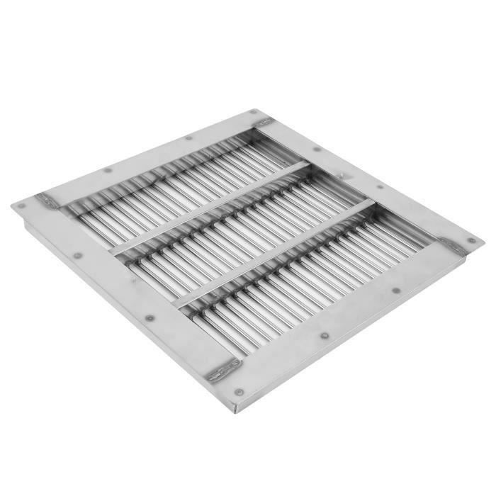 Lot De 10 Couvercles De Drain Carrés 150mm En PVC Noir - 6 Pouces, One Stop DIY