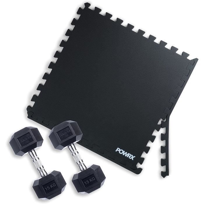 Haltères Hexagonales En Caoutchouc 32,5 Kg - Bodytone