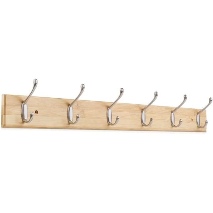 Lot De 2 Crochets Muraux En Fonte - Style Rustique Shabby Chic - Marron