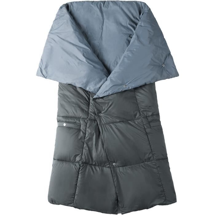 Couverture Chauffante USB - Poncho/Châle Portable Pour Rester Au Chaud Partout (Reversible, Taille Unique)