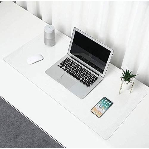 D.RECT Sous-main Transparent | 70 X 50 Cm En PVC | Antidérapant | Épaisseur 600µ, 0,6mm | Bords Ronds Imperméables | Tapis De Bureau Pour Le Bureau Et La Maison