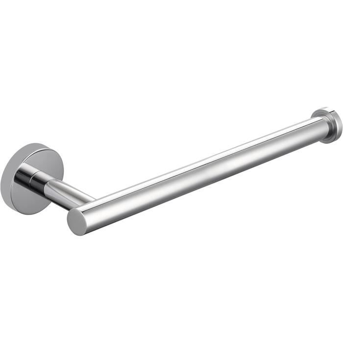 Porte-serviettes Rotatif 180° – Acier Inoxydable 304 – Avec Vis Et Crochets Adhésifs – Pour Salle De Bain, Cuisine - 8