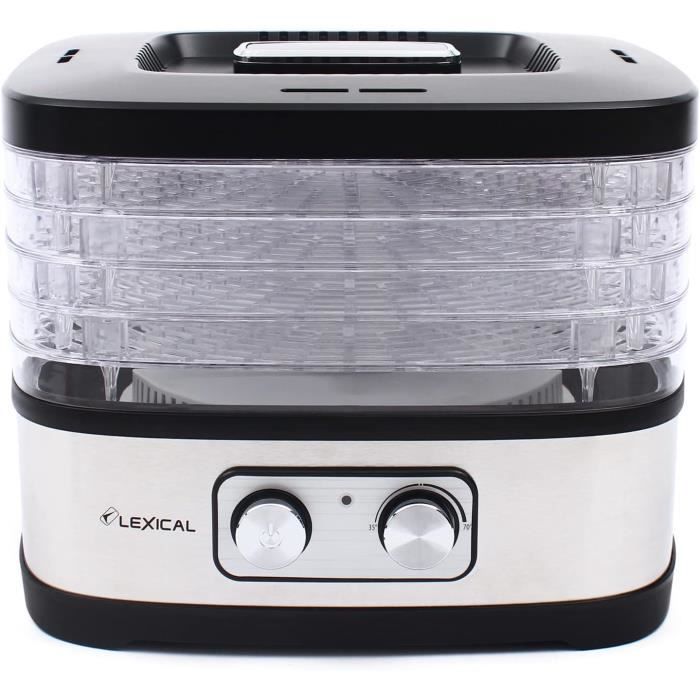 Déshydrateur Alimentaire COOCHEER 8 Plateaux 400W - Avec Minuterie Et Régulateur Température