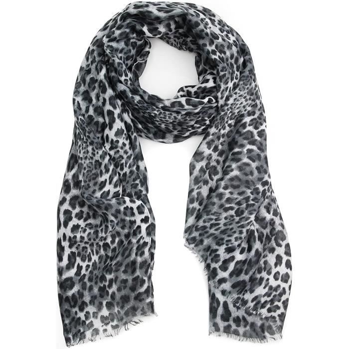 StyleBREAKER Écharpe Unie Douce Avec Des Franges, Châle D