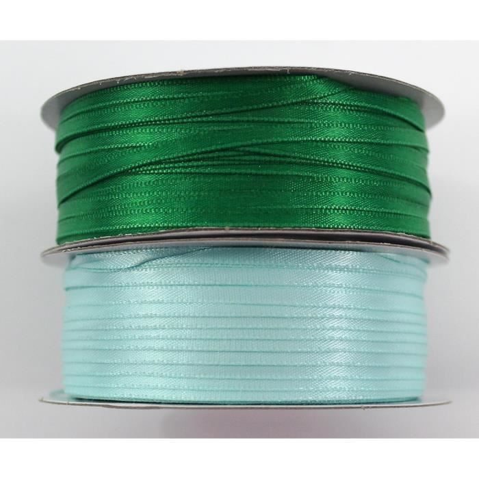 Rouleau De 200 M X 3 Mm - Double Face - Ruban En Satin Brillant - Ruban ...