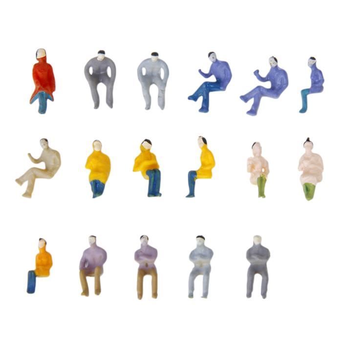 Figurines Miniatures Peintes à La Main échelle 1:87 (HO) – 24 Pièces Pour Décors De Train, Maisons De Poupée - 1