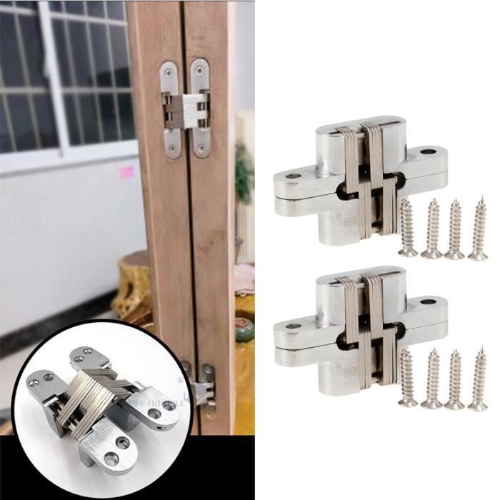 Gond De Fixation Charniere De Porte 2 Pieces Vis 8 Pieces Achat