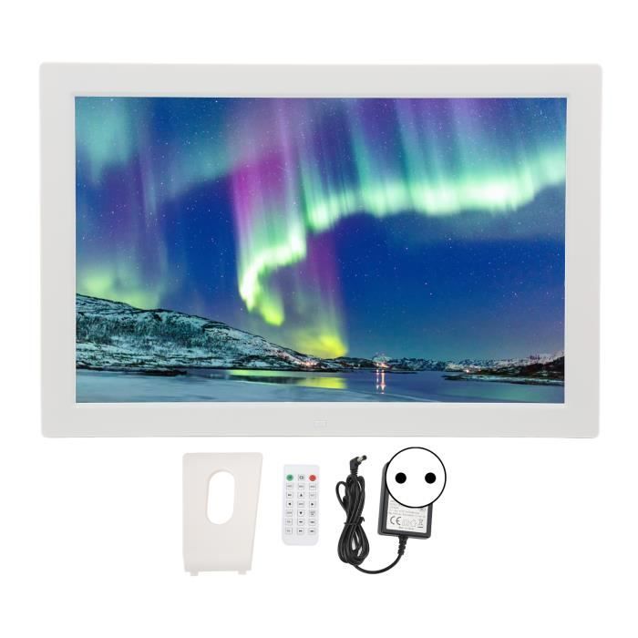 VGEBY cadre photo intelligent Écran d'affichage photo HD 17 pouces Cadre photo numérique intelligent avec télécommande 100‑240