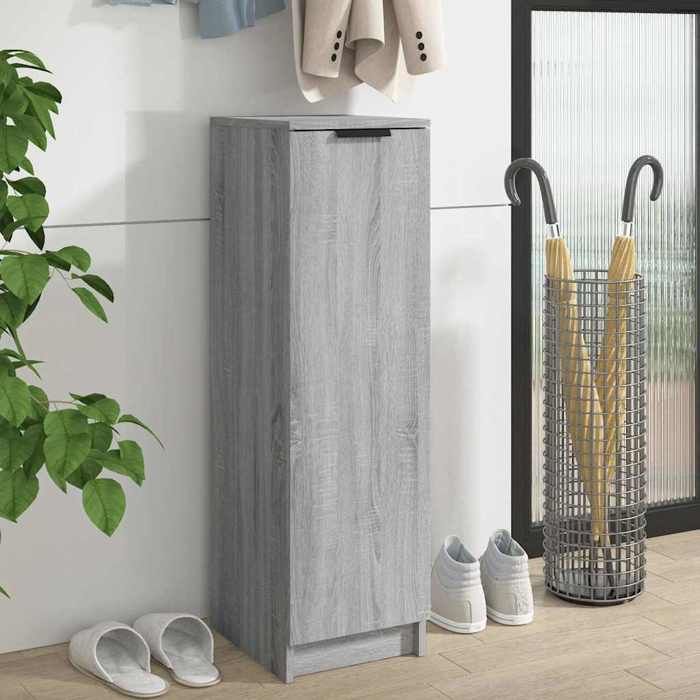 vidaXL Meuble à chaussures Sonoma gris 30x35x100 cm Bois dingénierie 817106
