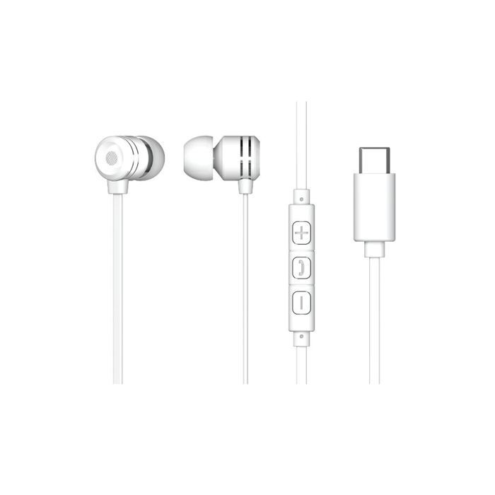 Ecouteurs Filaire WE Intra – Câble Plat 1,20m, USB-C, Microphone Intégré - vue 3