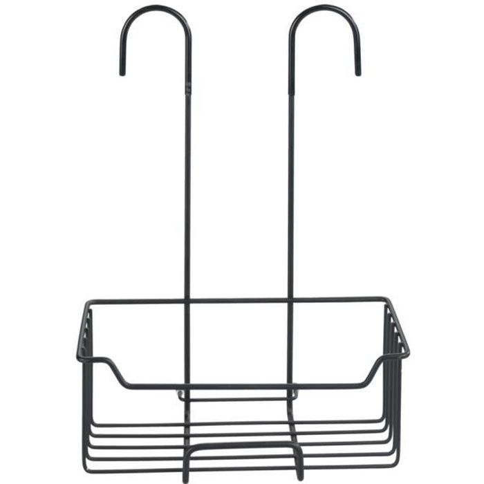 Etagère de douche Milo Panier Douche à Suspendre Inox Noir