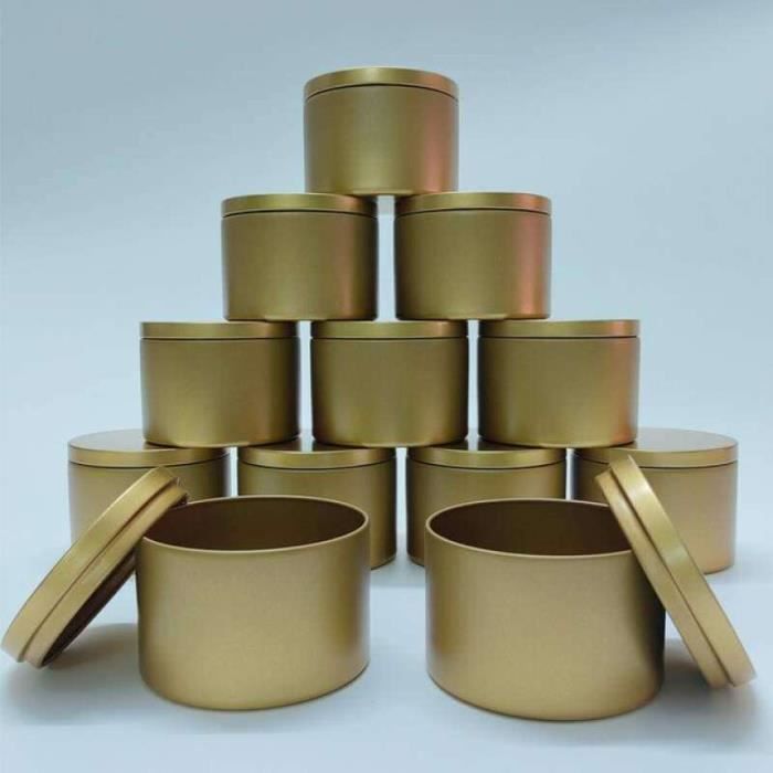 Lot De 43 Boîtes Métal Dream Vessels – Rondes, Couleurs Assorties – Pour Bougies