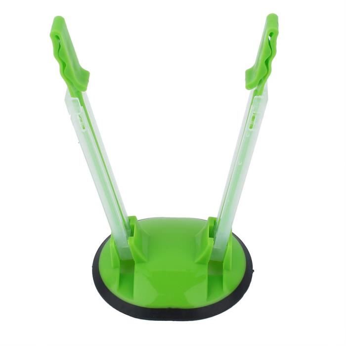 Support Sac Plastique Réglable Cuisine - Porte Sac Poubelle Et Congélation Vert