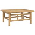 vidaXL Table de jardin 65x55x30 cm bambou 362304-1