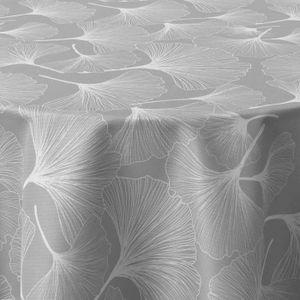 Nappe Anti-Taches Biloba 150x240 Cm - Gris Et Blanc | Pratique Et Facile D'Entretien
