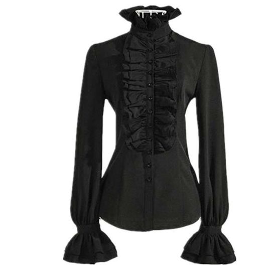 Chemisier sales jabot volants