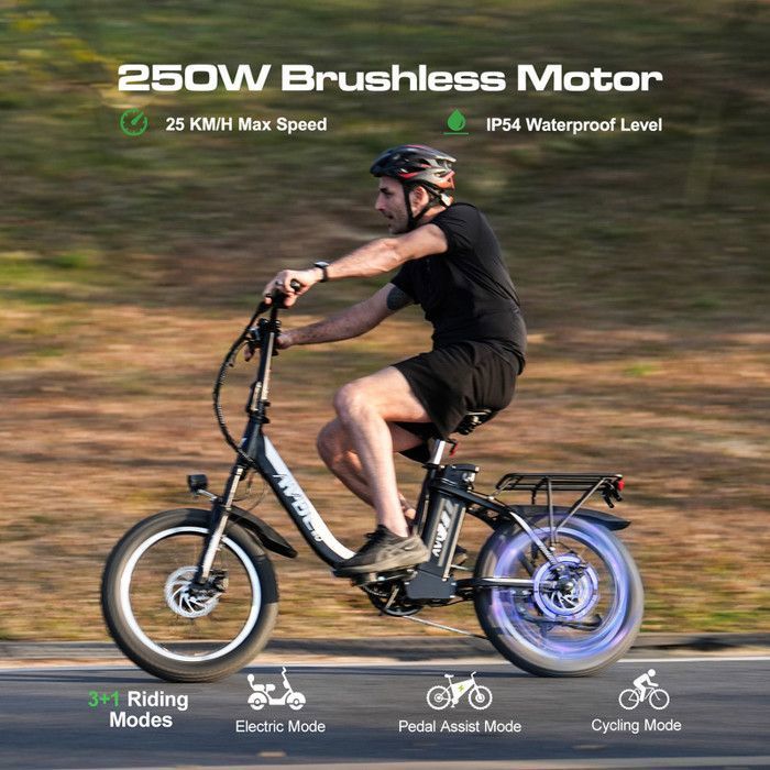 AVDLEU Vélo Électrique Pliable 20" Moteur 250W Batterie 12.8Ah — free download