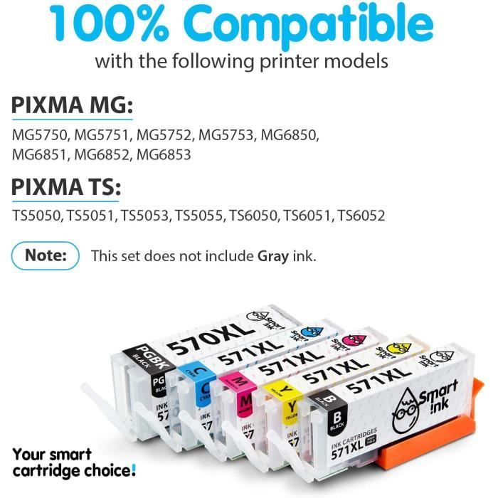Kamo Cartridges for Canon PGI-570 CLI-571 XL Ink Cartridges
