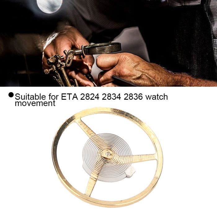 EBTOOLS Montre ressort de balancier Pieces de mouvement Balancier pour ETA 2824 2834 2836 Mouvement de montre emballage en Achat vente remontoir automatique Cdiscount