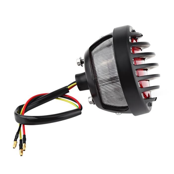 Feu Stop LED Arrière Pour Moto - Style Bobber, Chopper, Cafe Racer - Compatible Honda, Yamaha, Etc.