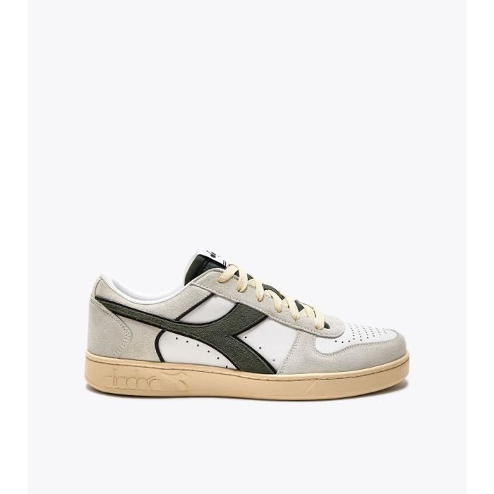 Sneakers Diadora Magic Basket Low 2030 - Blanc - Taille T2 - Cuir Véritable - Neufes Avec Boîte