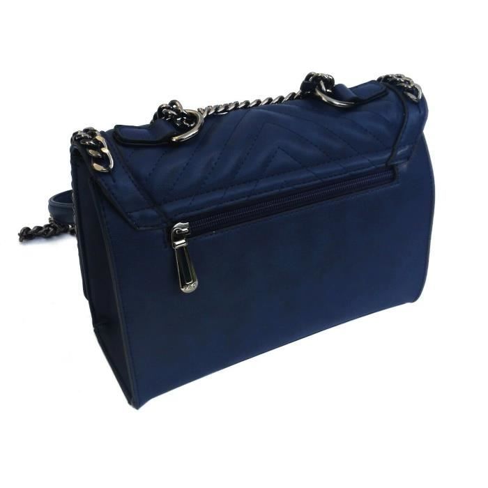Sac pochette bleu top marine