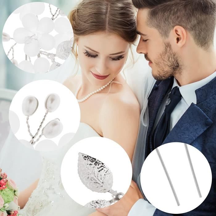 Fleur blanche deals mariage cheveux