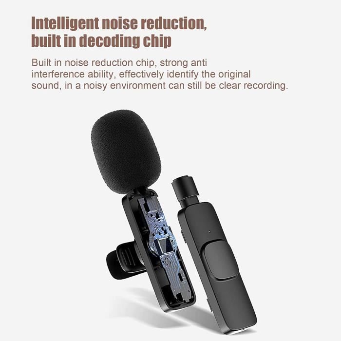 Micro-Cravate sans Fil, Mini-Micro-Cravate Bluetooth, Micro  d'enregistrement à condensateur omnidirectionnel sans Fil pour [710] -  Cdiscount TV Son Photo