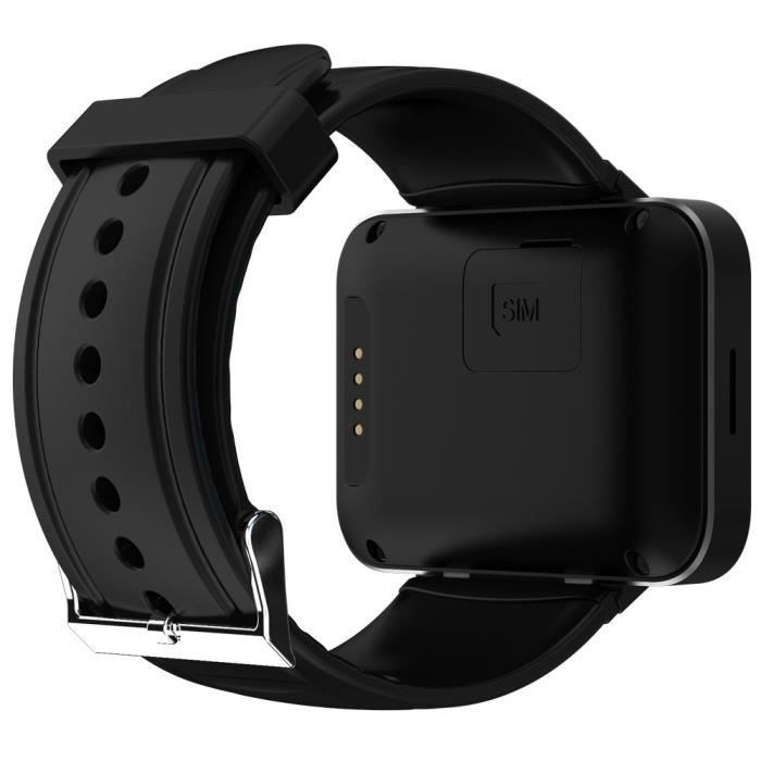 Argent et noir DOMINO DM98 2 2 pouces Android 4.4 3G Smartwatch