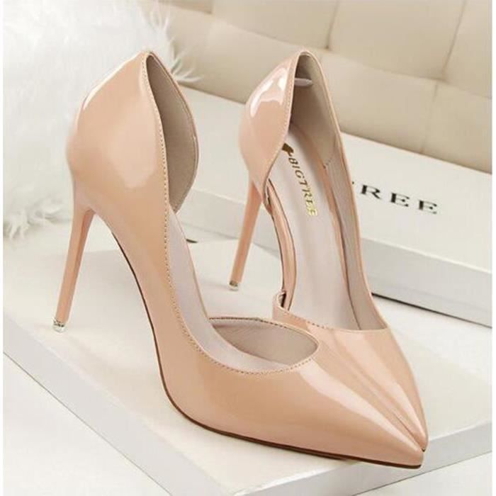 Nue en outlet talon haut