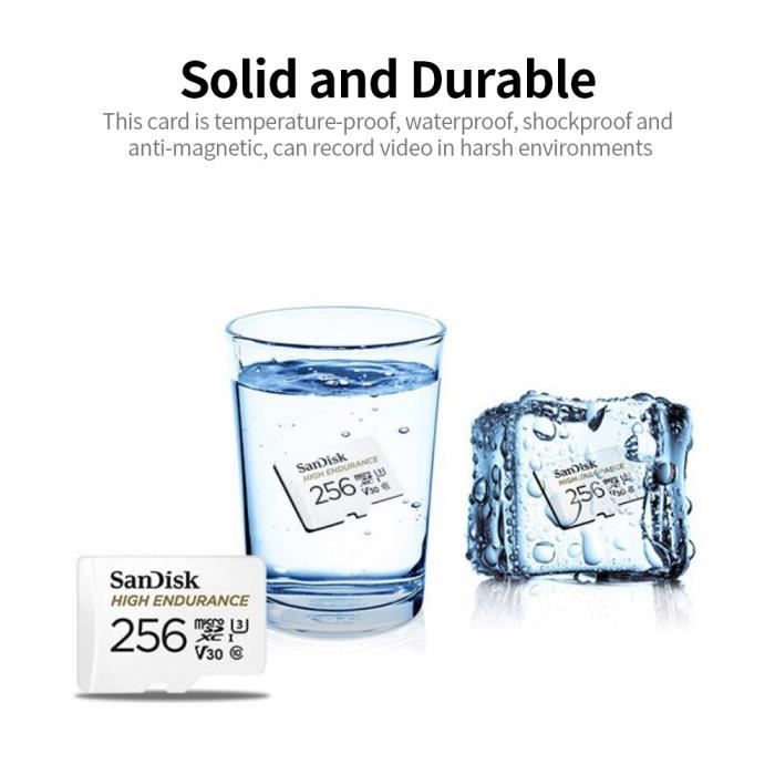 Carte Micro SD 32 Go ADROITLARK - Classe 10, U3, Vitesse Jusqu'à 70 Mo/s - Étanche, Antichoc, Pour Smartphone, Appareil Photo, Dashcam