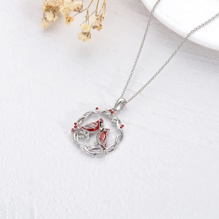 Coller rouge avec pendentf en argent vértable - Etsy France