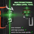 Mini mètre de niveau laser KKmoon 4D 16 lignes -EU 220V-3