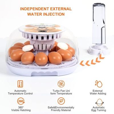 Couveuse Oeuf Automatique Incubateur Automatique 16 œufs - Retournement Et Humidification Automatiques Retournement Auto œufs
